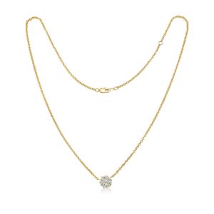 Diamond Flower Necklace