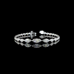 Marquise Shape Riviera Bracelet