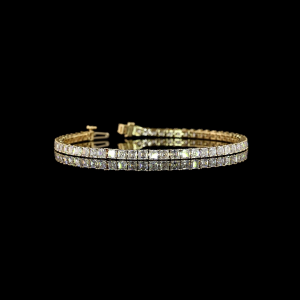 Asscher Shape Tennis Bracelet
