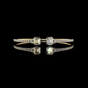 Emerald Shape Bangles Bracelet