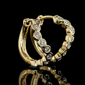 Round Shape Huggies Earring