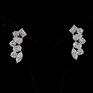 Marquise Shape Crawler Earring