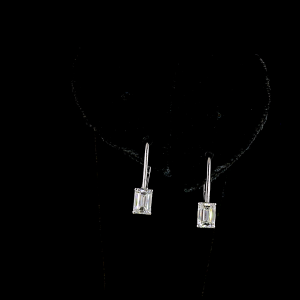 Emerald Shape Hanging Earring