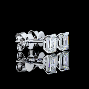 Emerald Shape Studs Earring