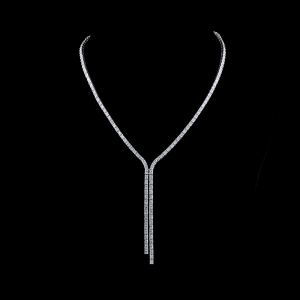 Radiant Shape Lariat Necklace