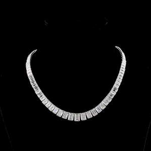 Emerald Shape Riviera Necklace