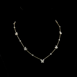 Marquise Shape Station Necklace