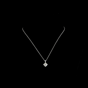 Asscher Shape Pendant Pendant