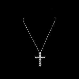 Oval Shape Cross Pendant