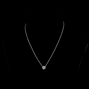 Round Shape Solitaire Pendant